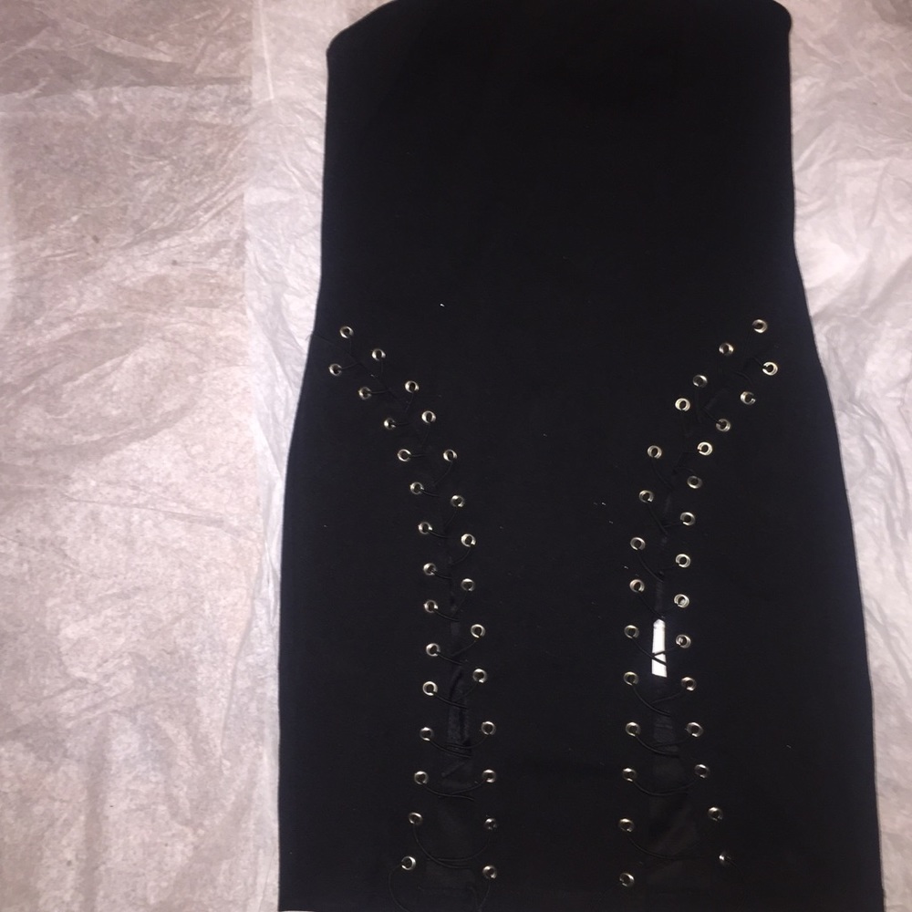 Corset type strap up party dress